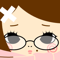 Centered square face avatar with a simple expression and clear outline