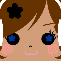 Square face avatar with a simple background and expressive face